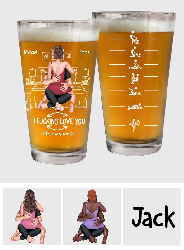 Couple coquin - Verres à bière personnalisés pour couples