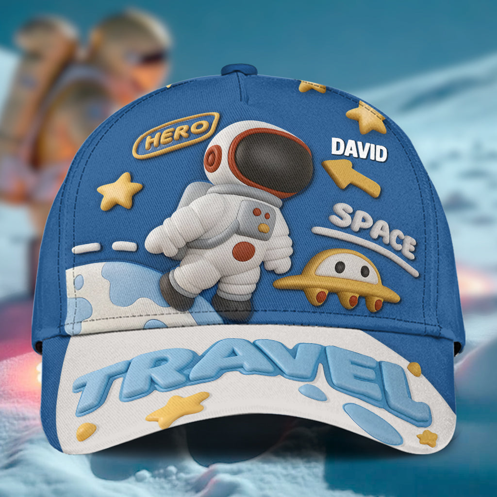 Astronaute et OVNI - Cadeau enfant mignon - Casquette classique personnalisée
