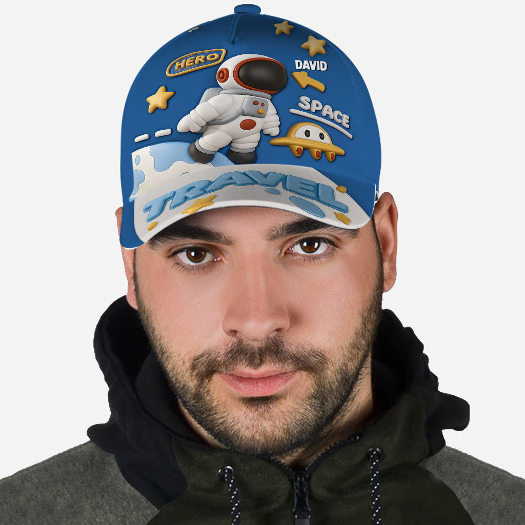 Astronaute et OVNI - Cadeau enfant mignon - Casquette classique personnalisée