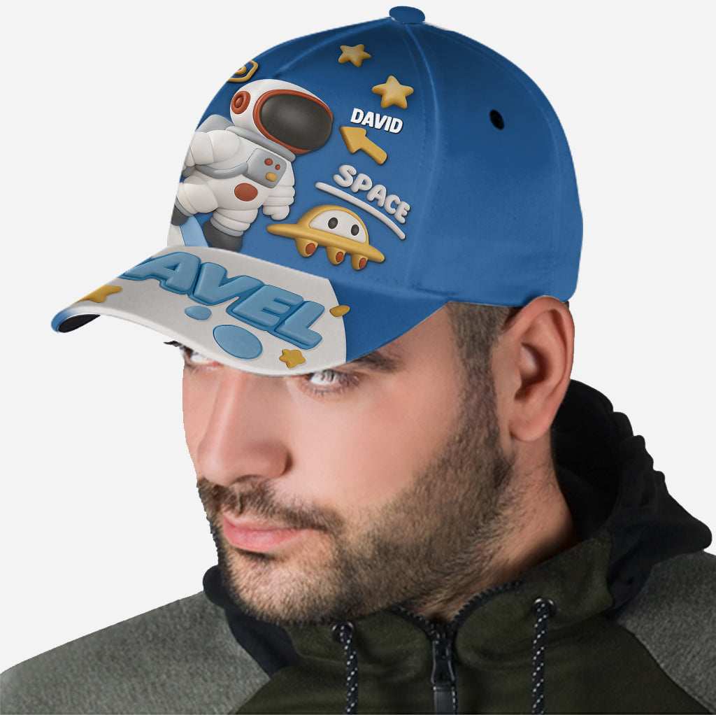 Astronaute et OVNI - Cadeau enfant mignon - Casquette classique personnalisée