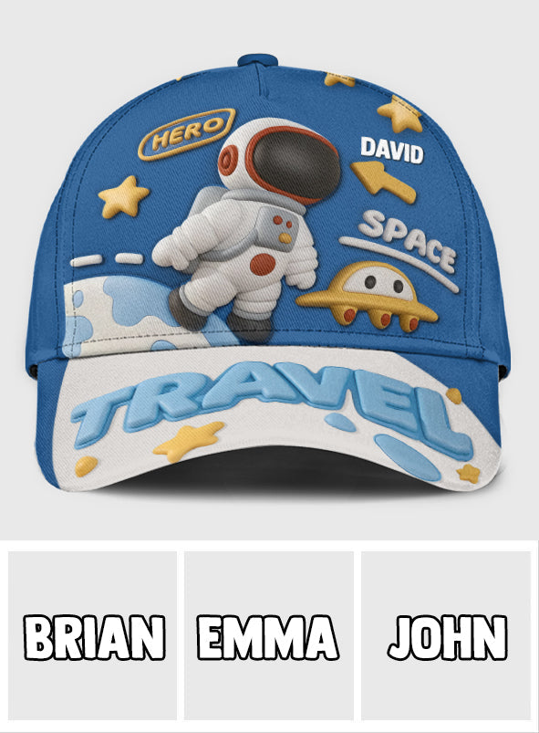 Astronaute et OVNI - Cadeau enfant mignon - Casquette classique personnalisée