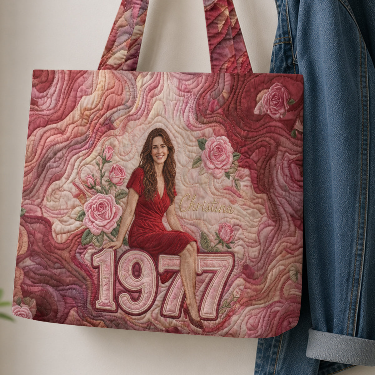 Happy Birthday - Personalized Birthday Quilted Tote Bag