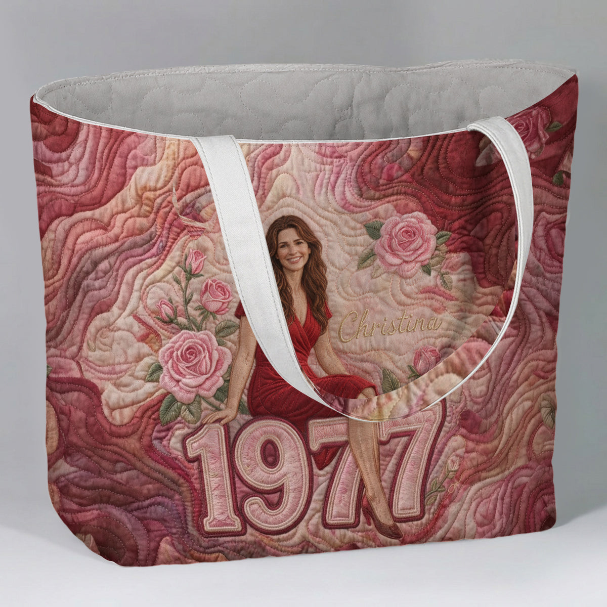 Happy Birthday - Personalized Birthday Quilted Tote Bag
