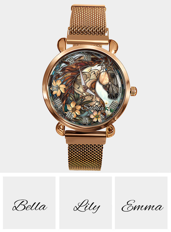 Horse Girl - Personalized Horse Women Hand Watch