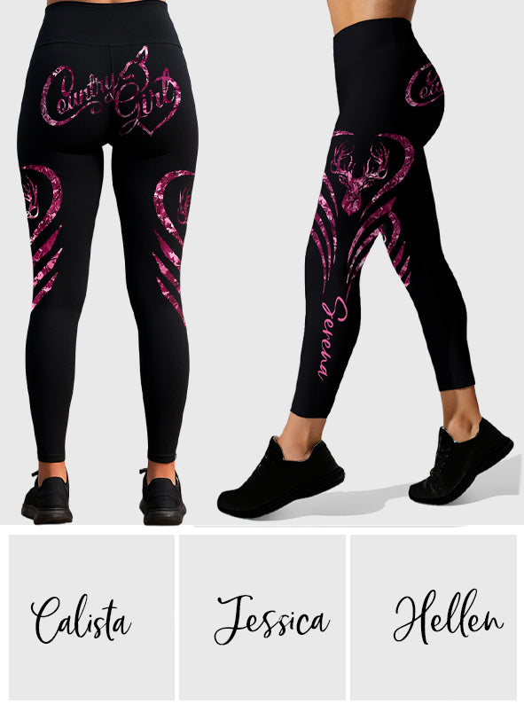Leggings de chasse personnalisés Country Girl