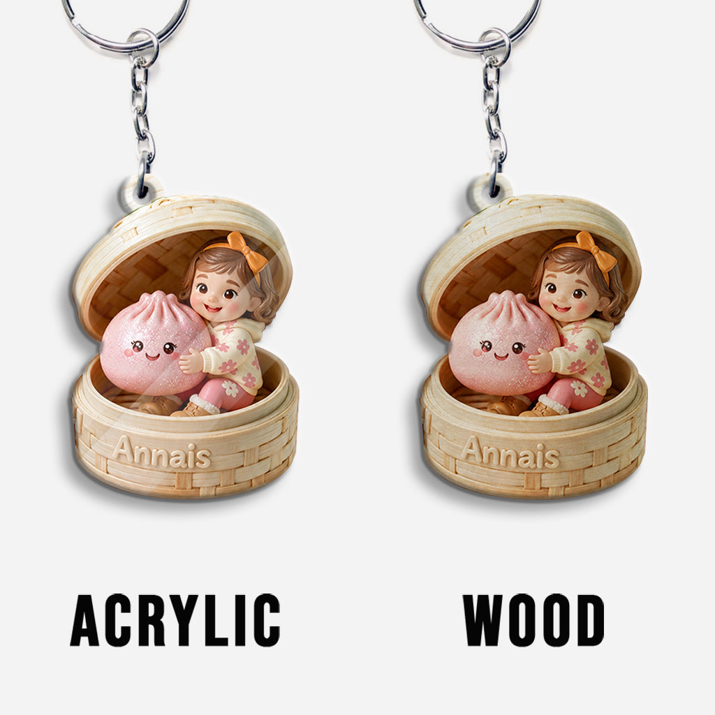 The Funny Mystery Dumpling For Kid - Personalized Kid Keychain