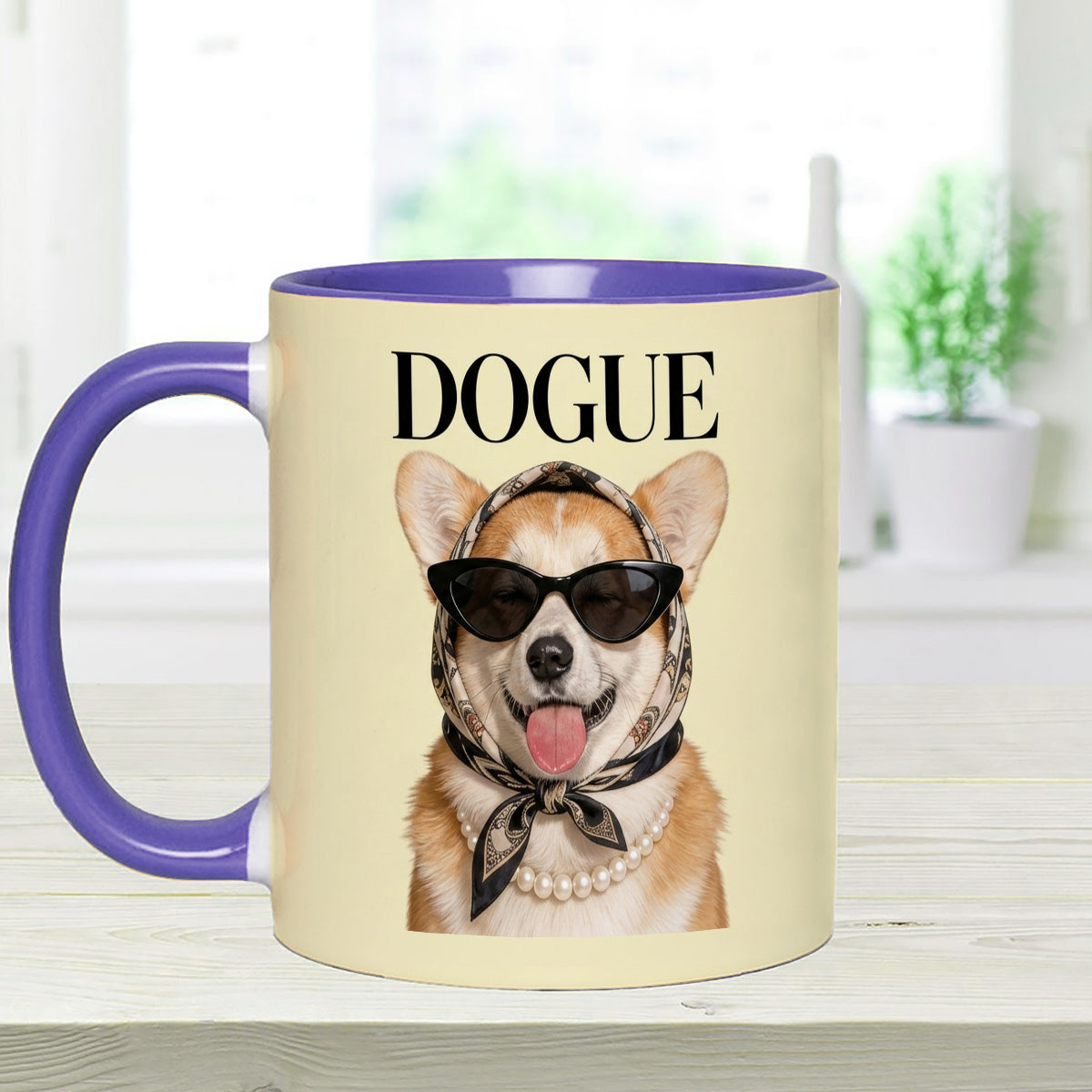 Cadeau Amusant pour Amoureux des Chiens - Tasse Personnalisée avec Mélangeurs en Acrylique
