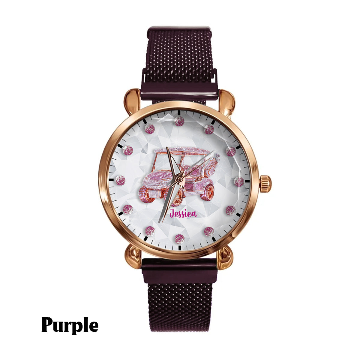 Goft Cart - Montre de golf personnalisée pour femme 