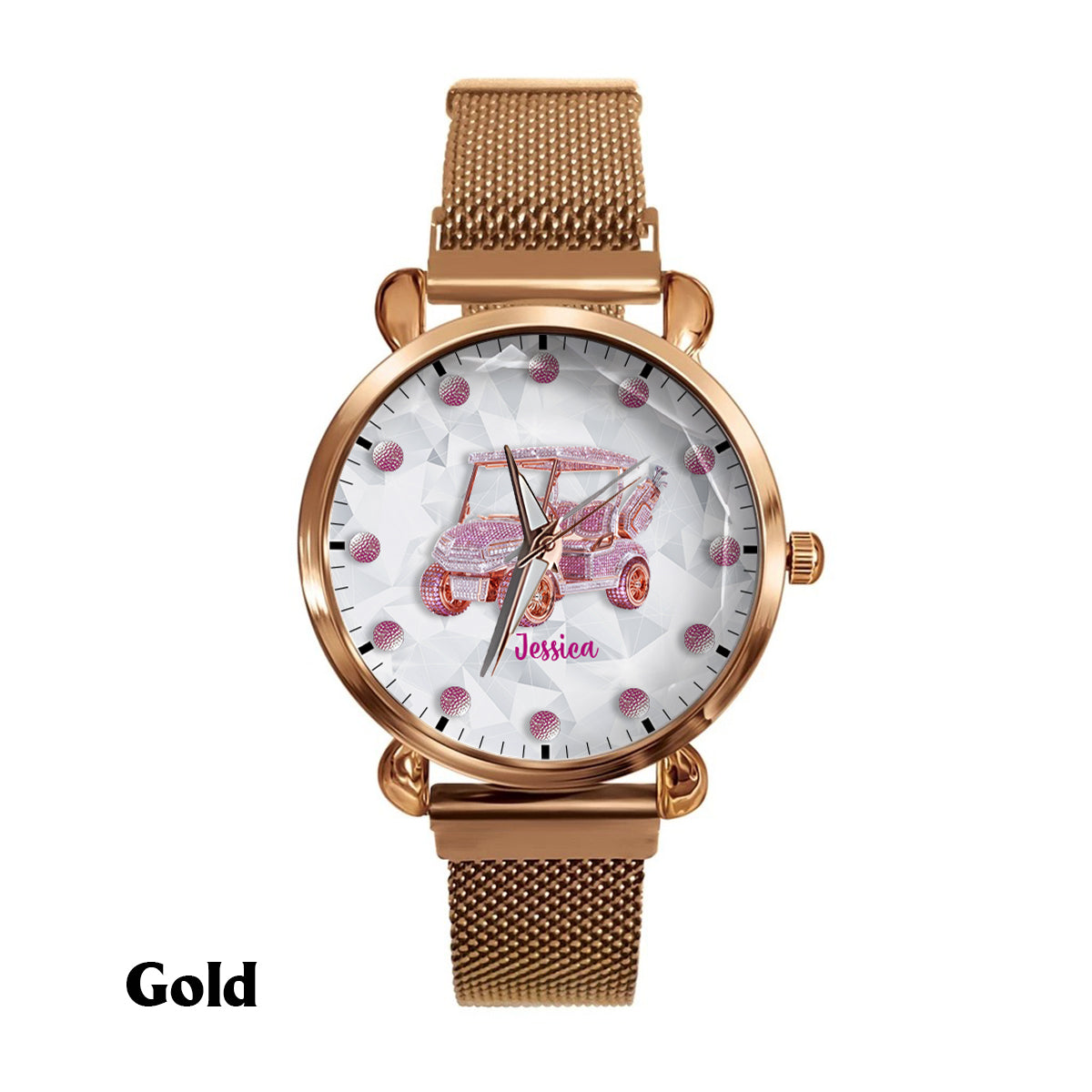 Goft Cart - Montre de golf personnalisée pour femme 