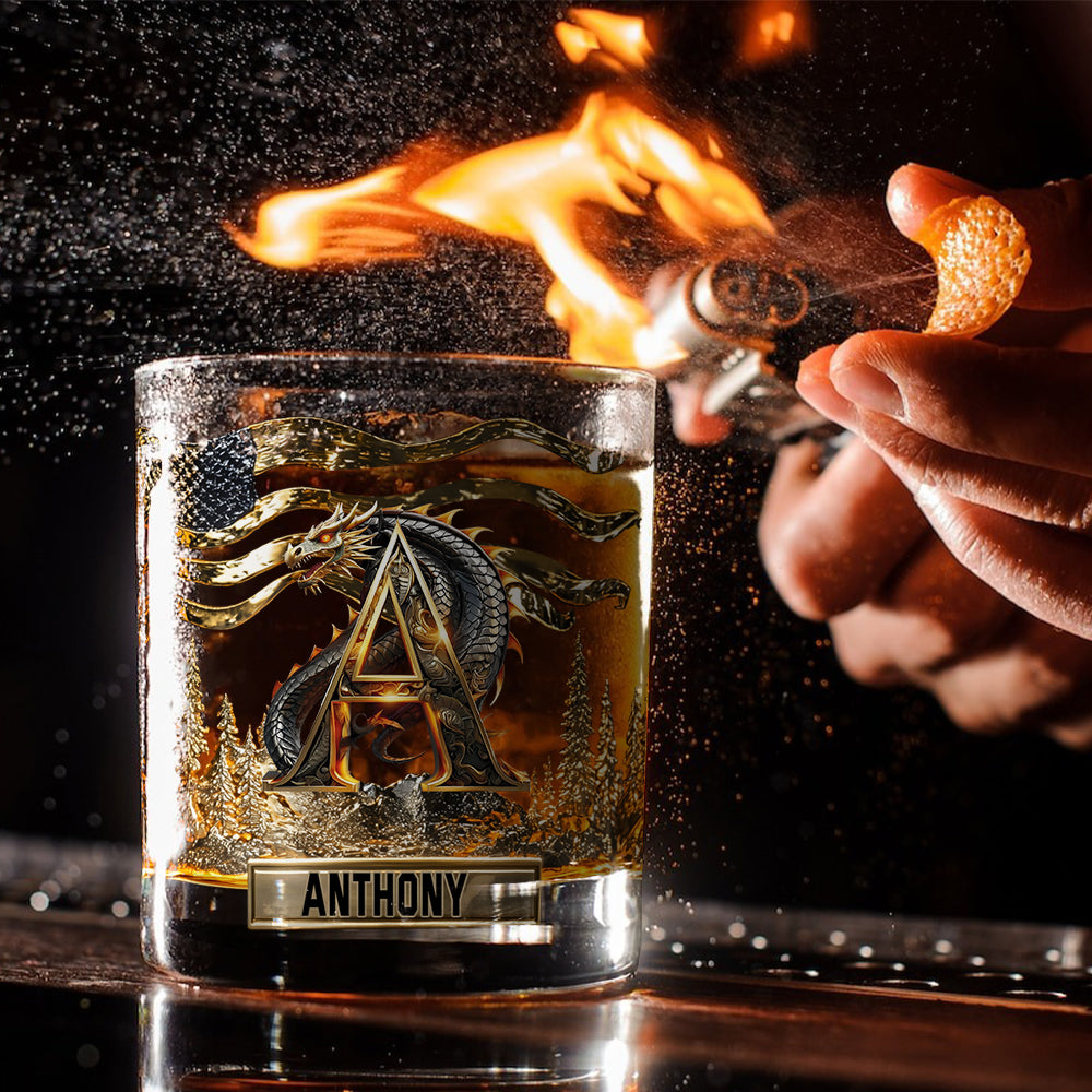 J'adore les dragons - Verre à whisky personnalisé Dragon