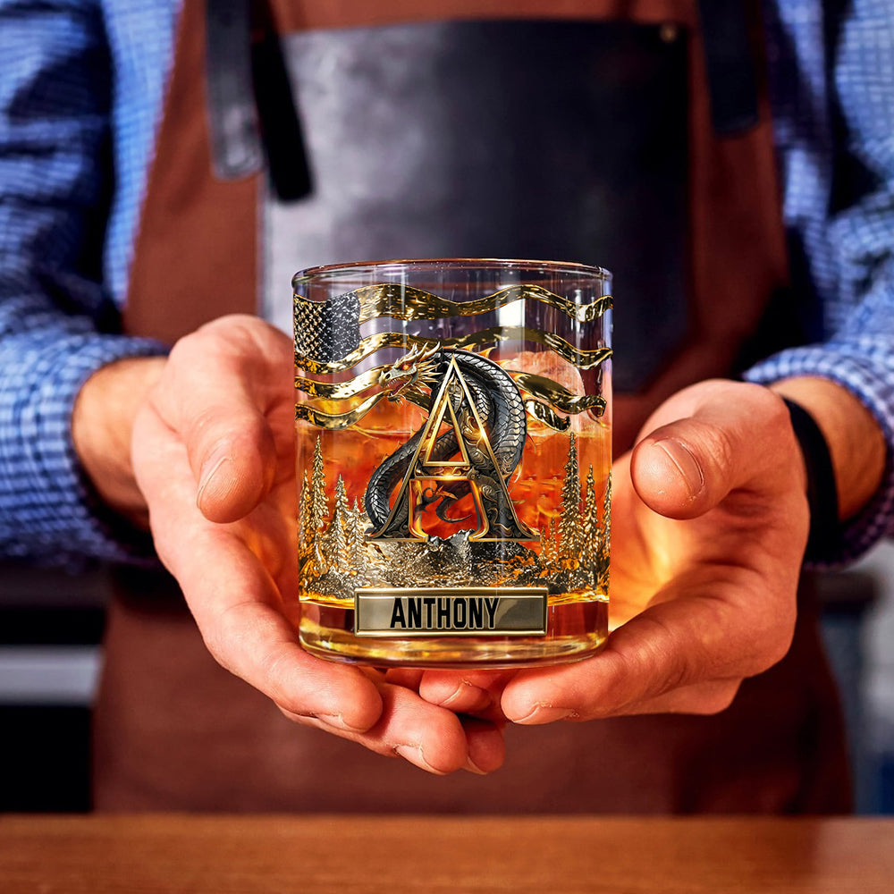 J'adore les dragons - Verre à whisky personnalisé Dragon