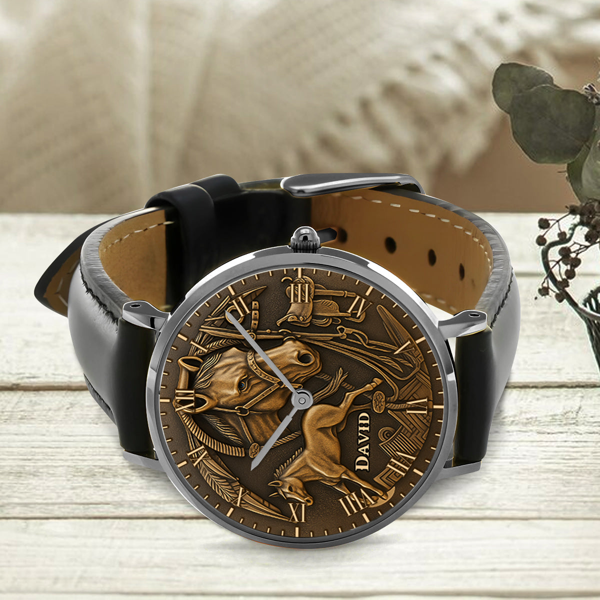 Timeless Equine - Montre-bracelet personnalisée pour chevaux