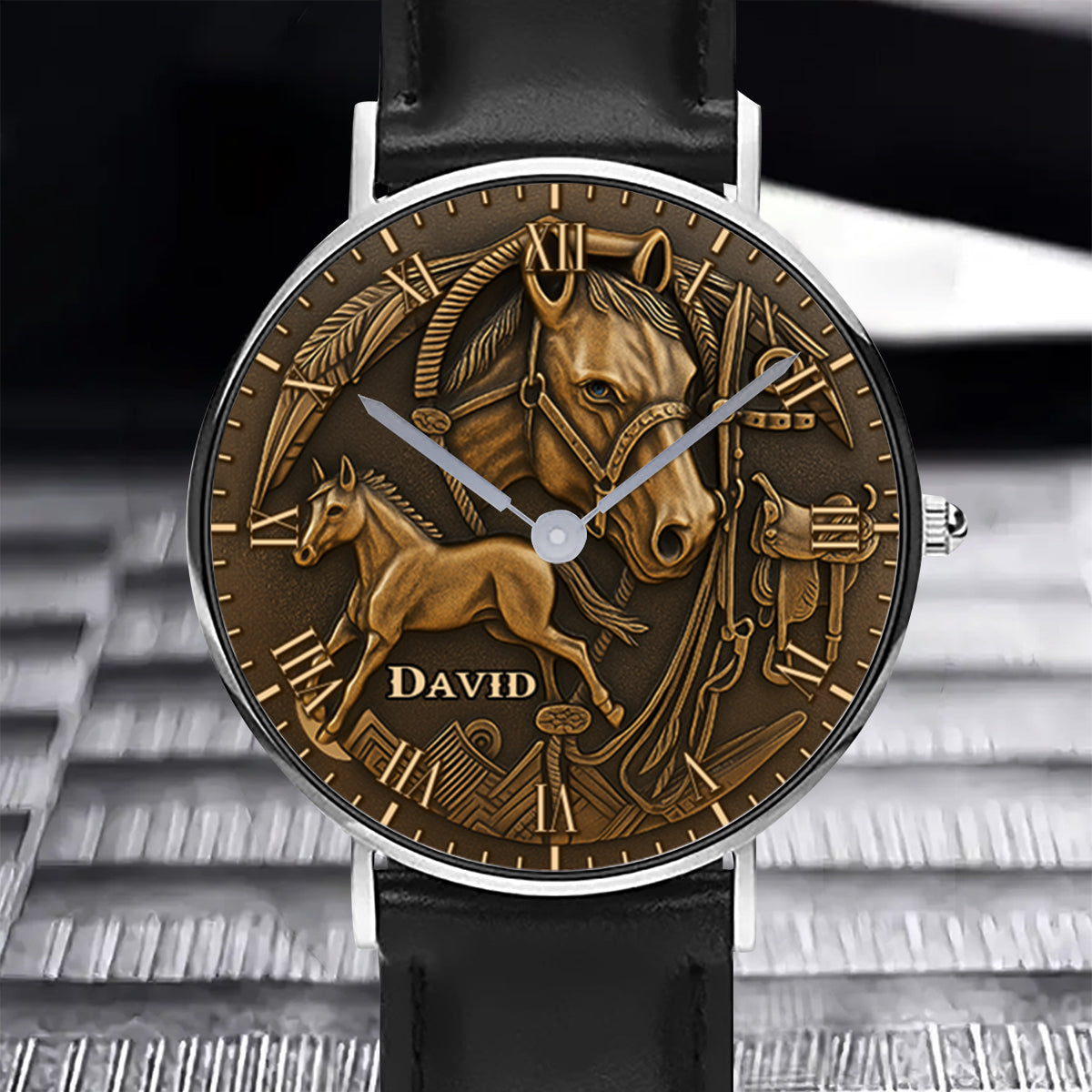 Timeless Equine - Montre-bracelet personnalisée pour chevaux