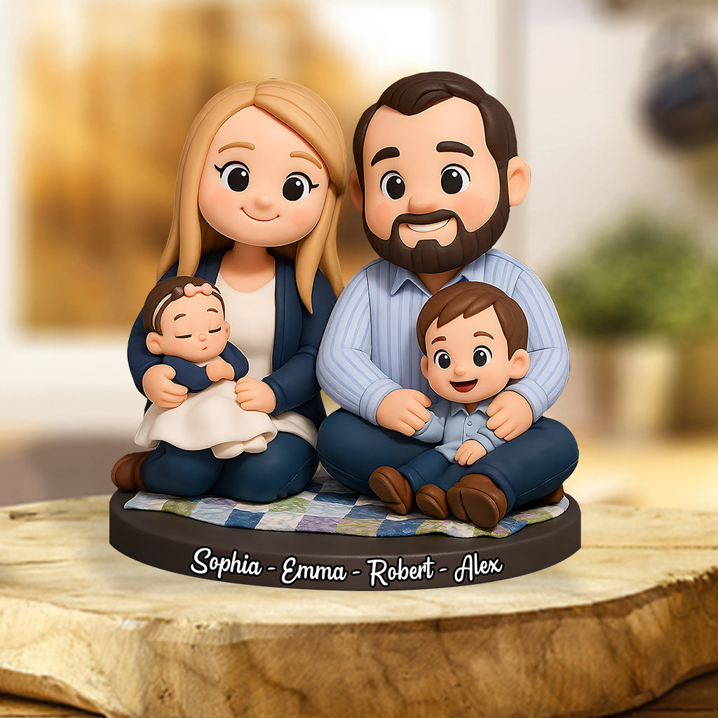 Home Sweet Home - Plaque acrylique personnalisée pour la famille