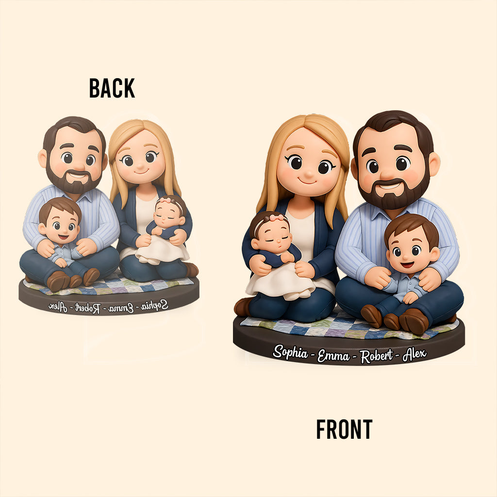 Home Sweet Home - Plaque acrylique personnalisée pour la famille