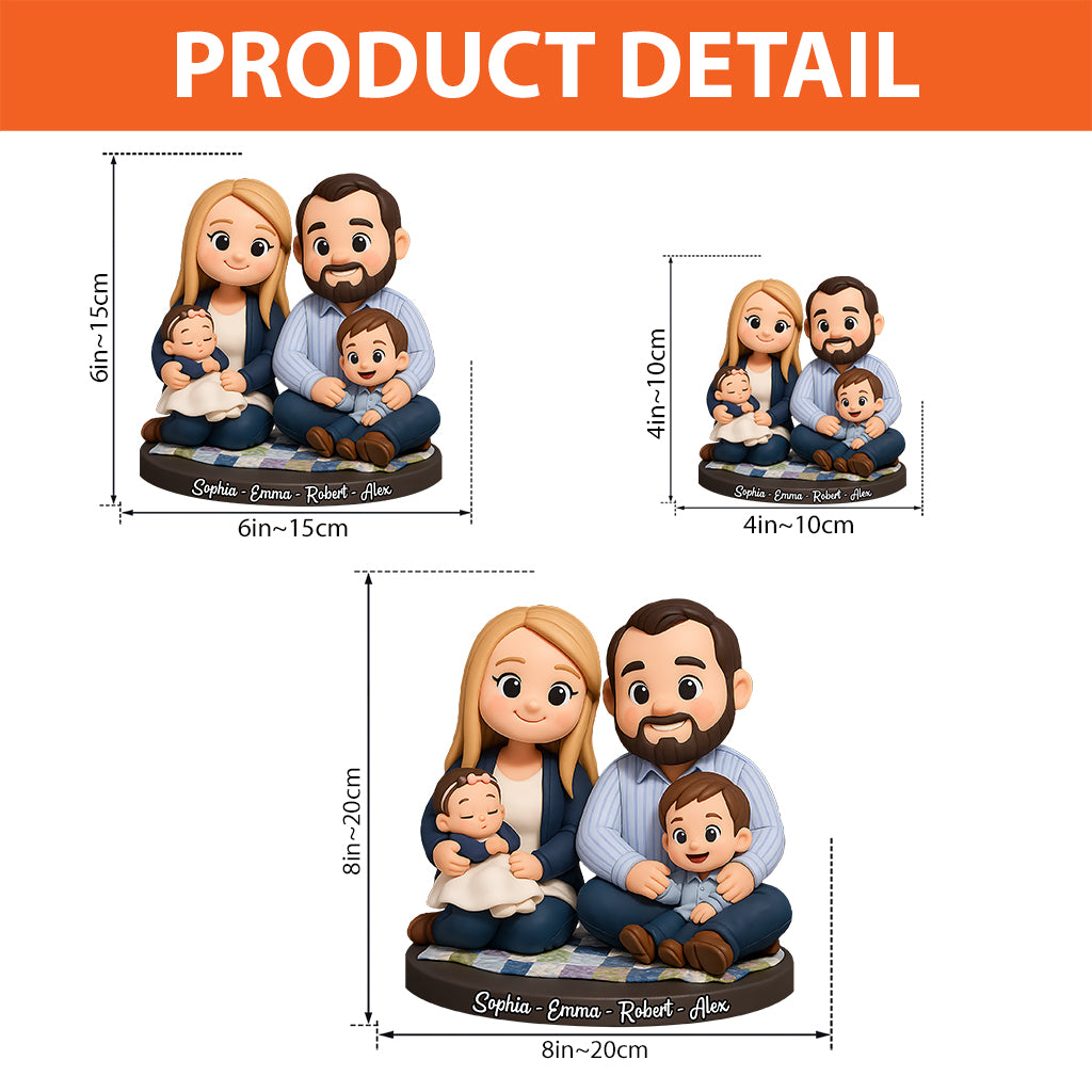 Home Sweet Home - Plaque acrylique personnalisée pour la famille