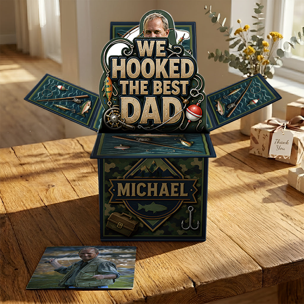 Le Meilleur Papa - Carte Pop Up Personnalisée