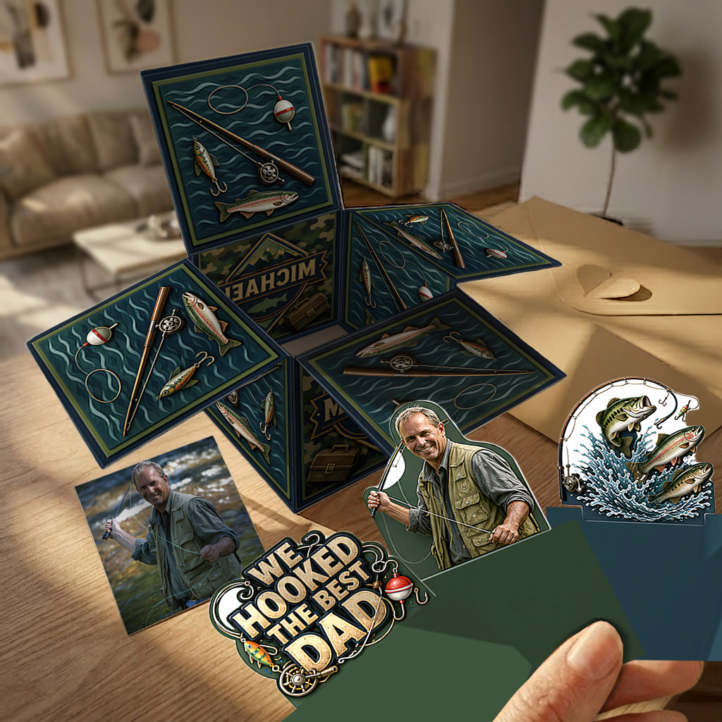 Le Meilleur Papa - Carte Pop Up Personnalisée