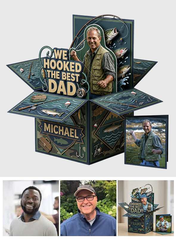 Le Meilleur Papa - Carte Pop Up Personnalisée