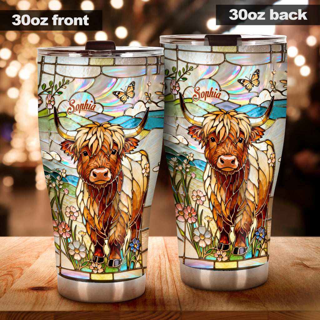 Love Highland Cows - Personalized Highland Cow Tumbler