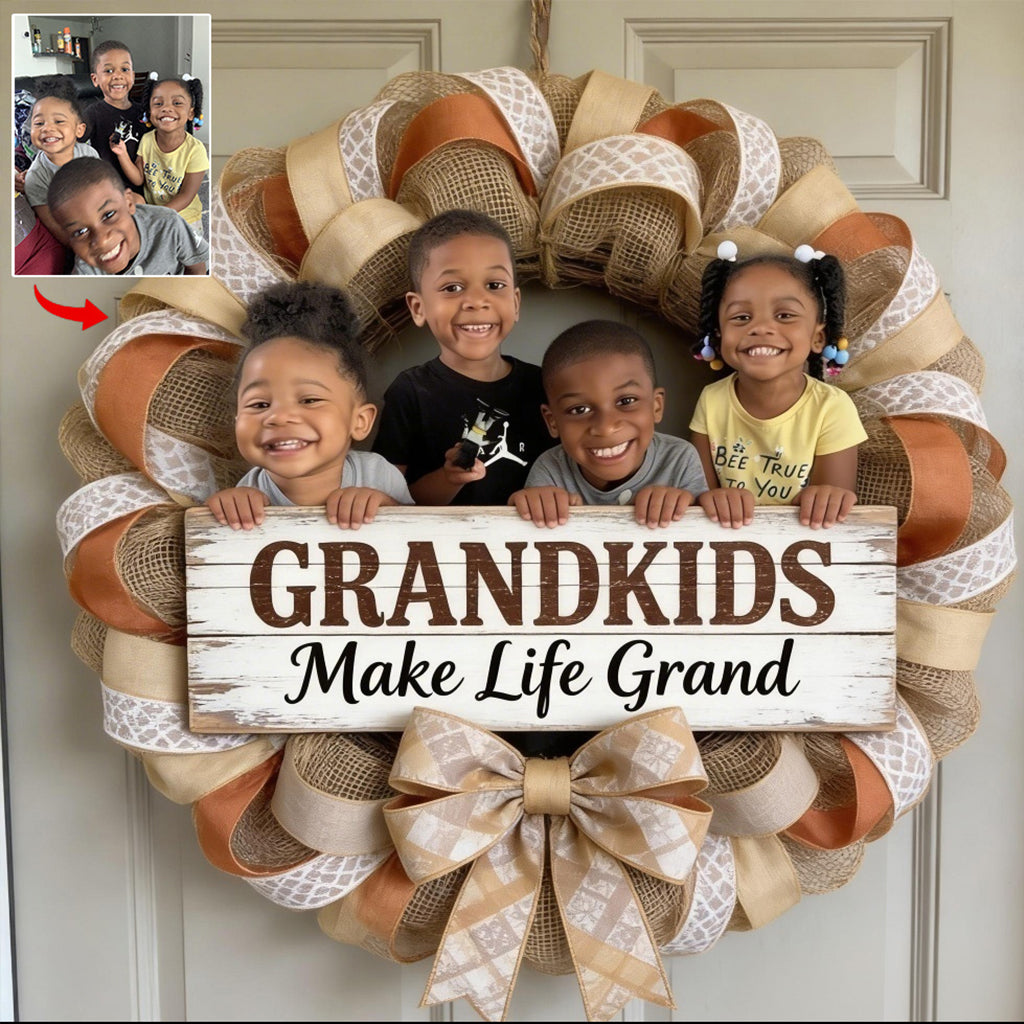 Custom Sign For Grandma/ Grandpa - Personalized Grandma Custom Shaped Wood Sign