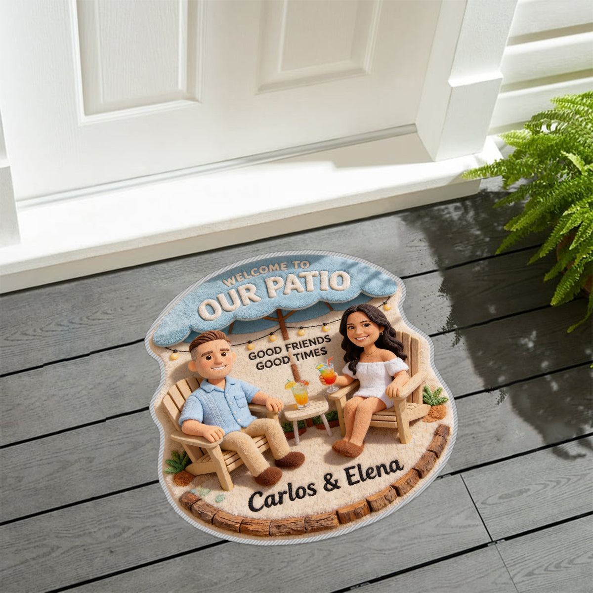 Tapis de Bar de Patio - Personnalisé à partir de Photo - Tapis Antidérapant Personnalisé
