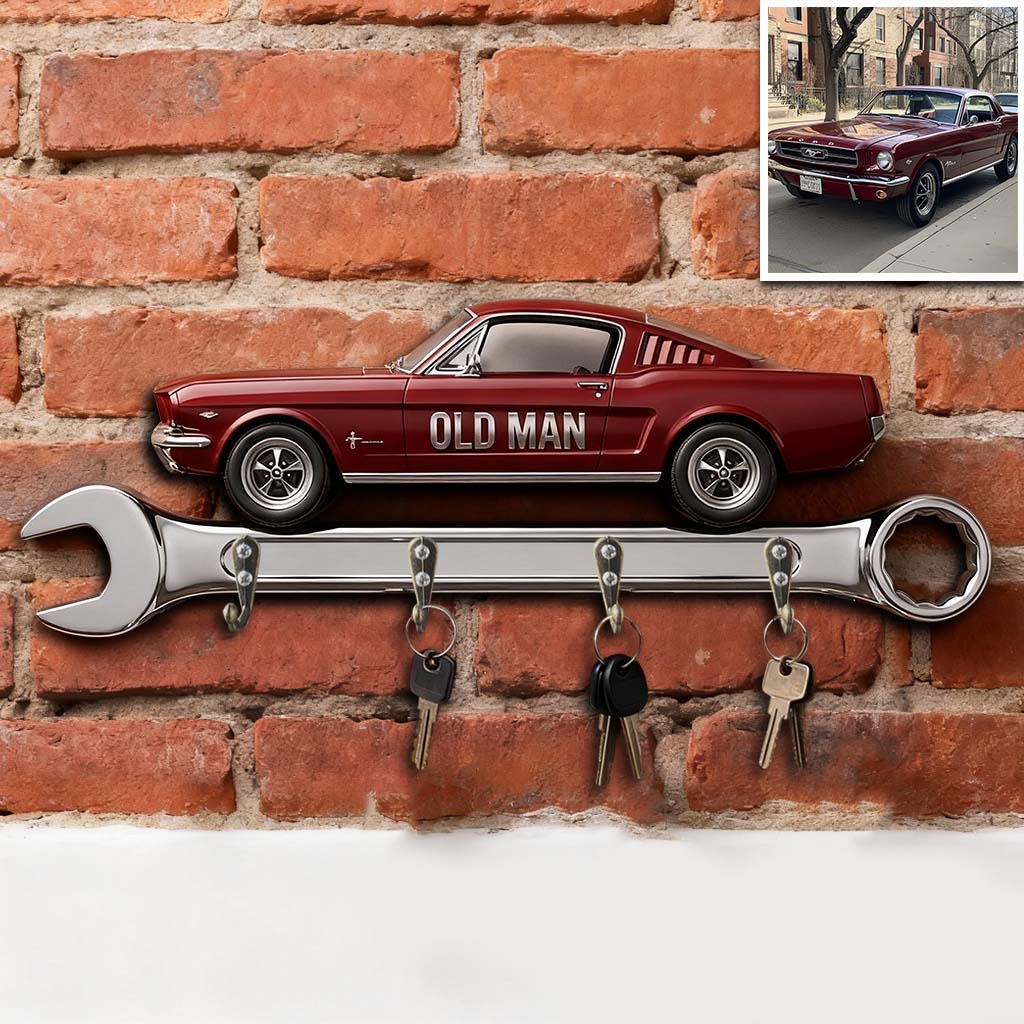 Porte-clés personnalisé pour son garage - Porte-clés suspendu sur mesure pour passionné d'automobile
