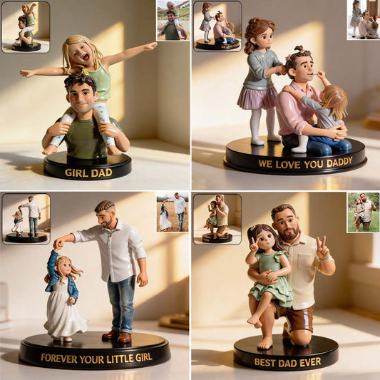 Meilleur Papa - Figurine 3D Personnalisée Premium