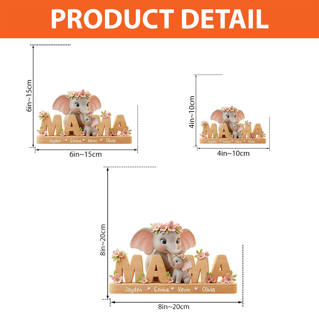 Best Mom/ Grandma Ever - Personalized Mother Custom Shaped Acrylic Plaque