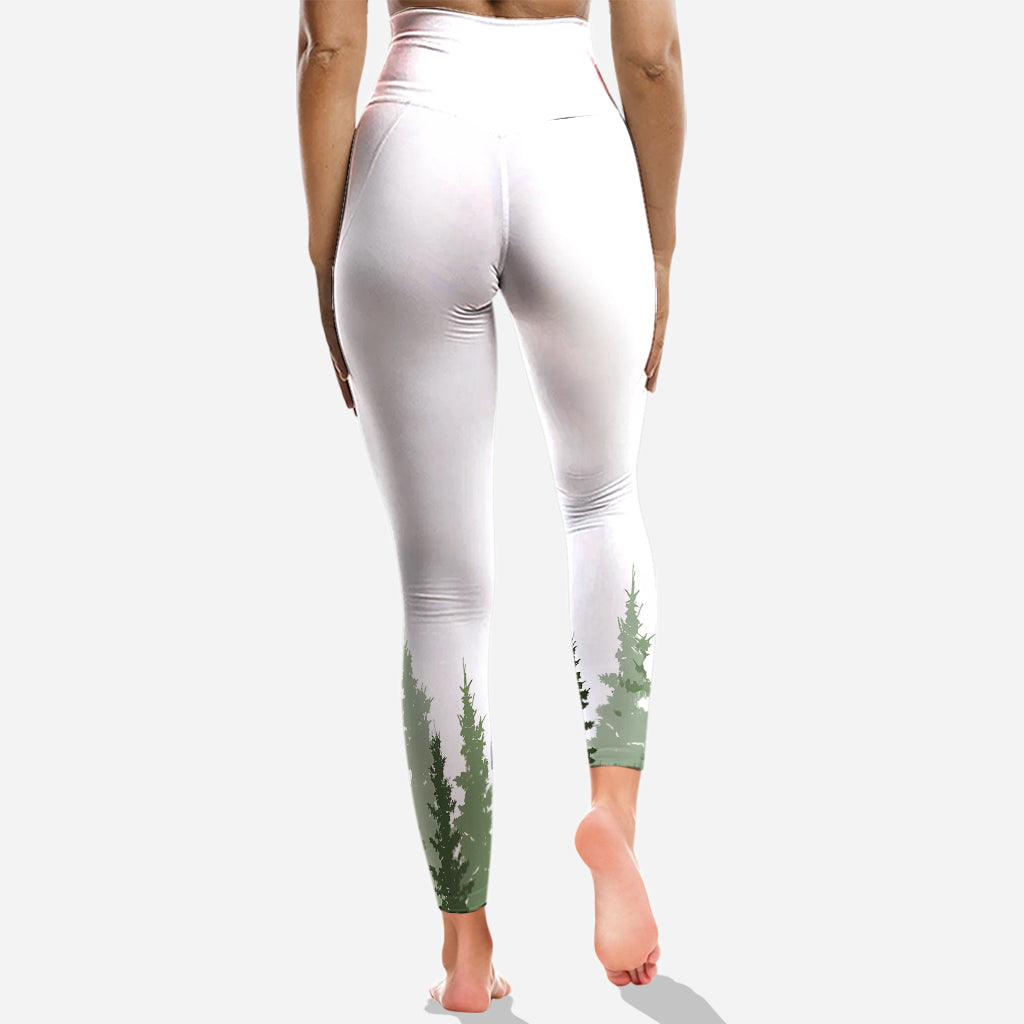 Et je m'enfonce dans la forêt - Sweat à capuche et legging de camping personnalisés