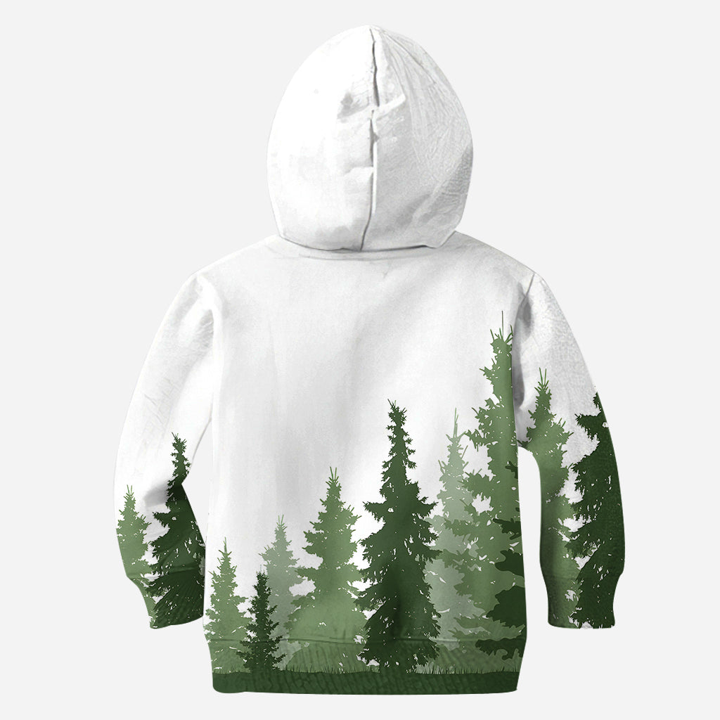 Et je m'enfonce dans la forêt - Sweat à capuche et legging de camping personnalisés