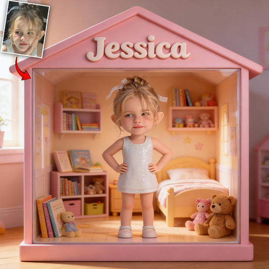 Kid House - Personalized Kid Custom Shaped Acrylic Plaque