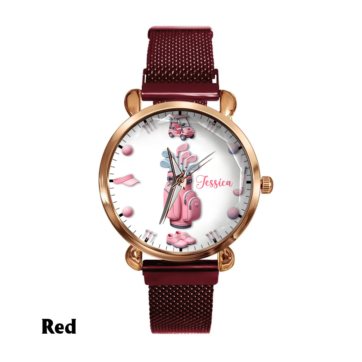 Montre-bracelet personnalisée pour femme Love Golf - Golf 