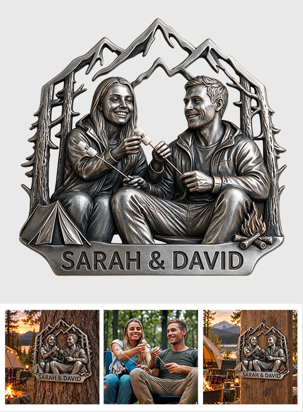 Camping Together - Personalized Camping 3D Printed Cut Metal Sign