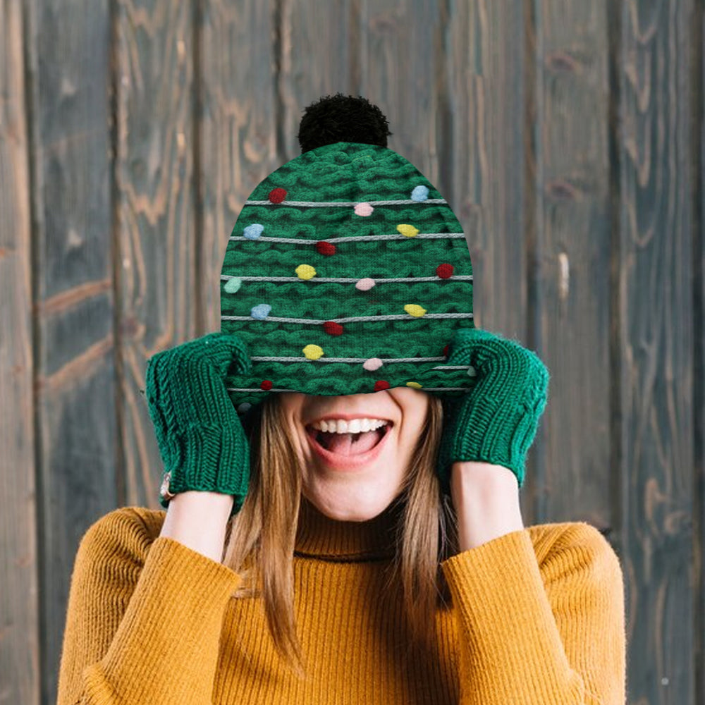 Joli sapin de Noël - Bonnet familial personnalisé