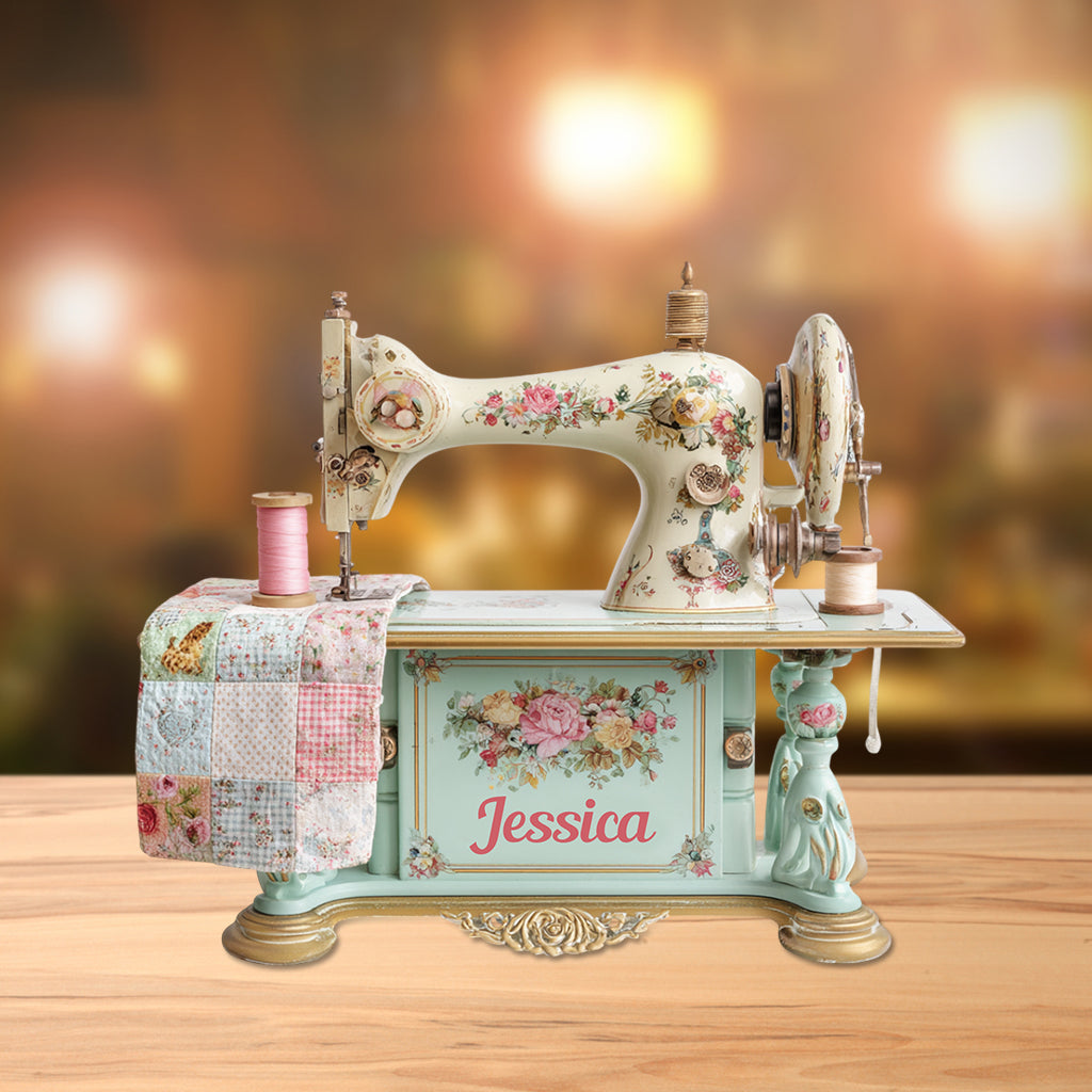 La couture me rend heureuse - Plaque acrylique personnalisée sur le thème de la couture