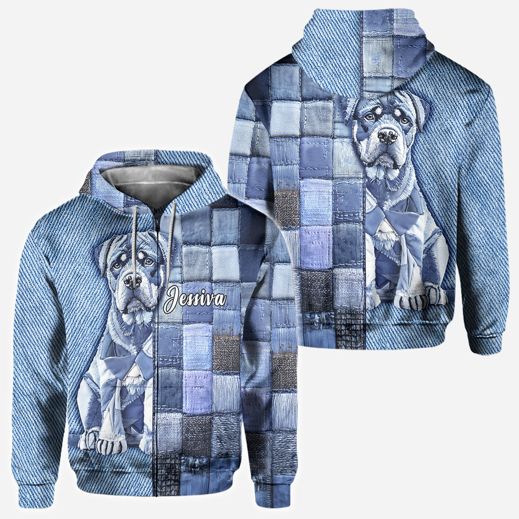 Love Rottweiler - Personalized Dog All Over Shirt