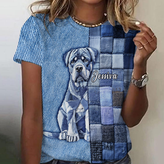 Love Rottweiler - Personalized Dog All Over Shirt
