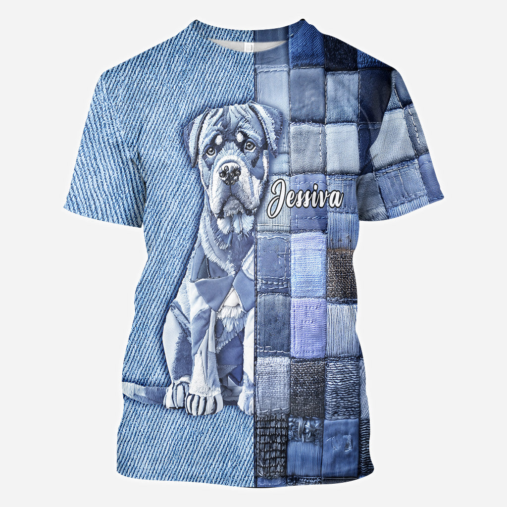 Love Rottweiler - Personalized Dog All Over Shirt