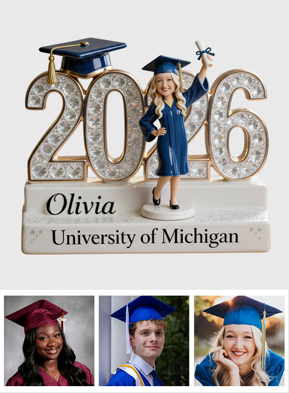 A Sweet Ending To A New Beginning - Personalized Graduation Custom Shaped Acrylic Plaque