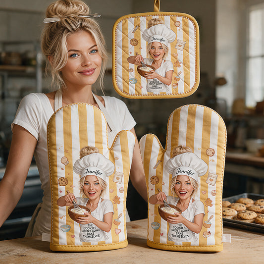 Cookies de Pâtisserie - Gants de Cuisine Personnalisés & Ensemble de Sous-plat