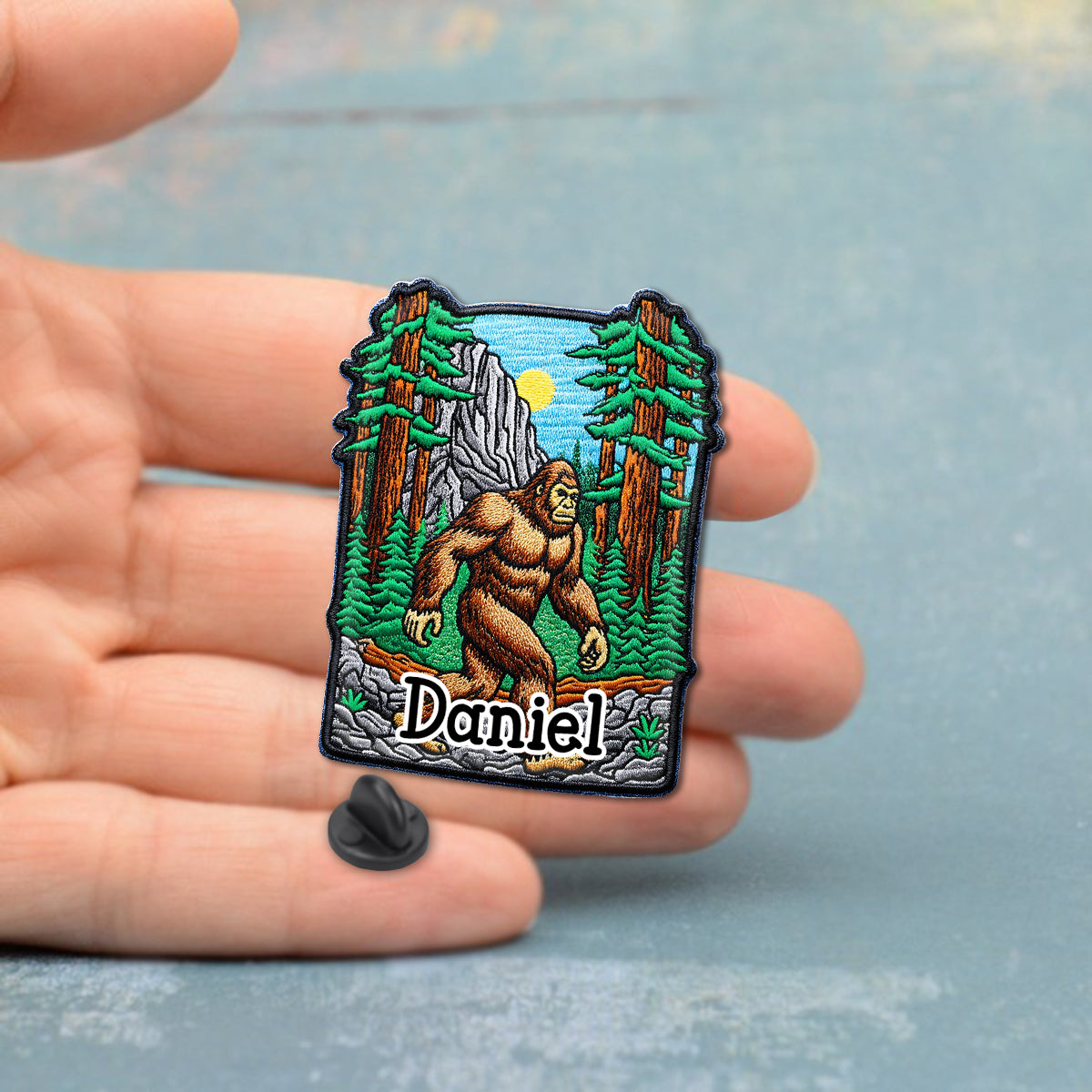 L'aventure vous attend - Épinglette de randonnée personnalisée