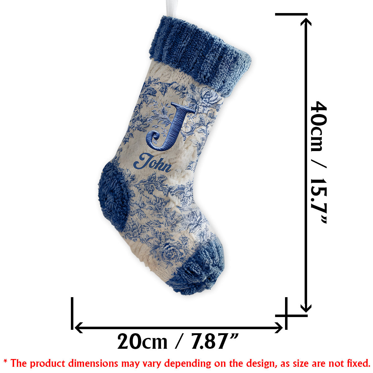 Our Family - Personalized Family Shaped Christmas Stocking