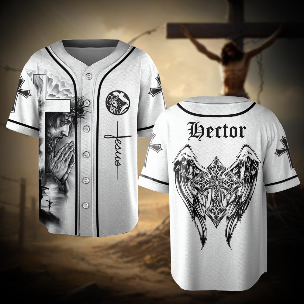 Aimez Jésus - Maillot de baseball chrétien personnalisé