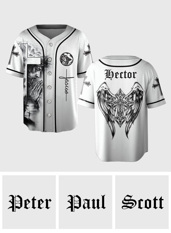 Aimez Jésus - Maillot de baseball chrétien personnalisé