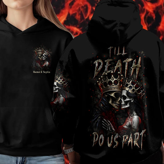 Jusqu'à ce que la mort nous sépare - T-shirt personnalisé pour couple