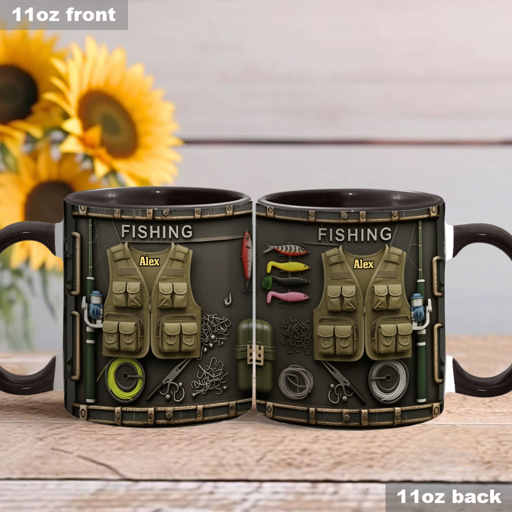 Mug personnalisé « Passionné de pêche »