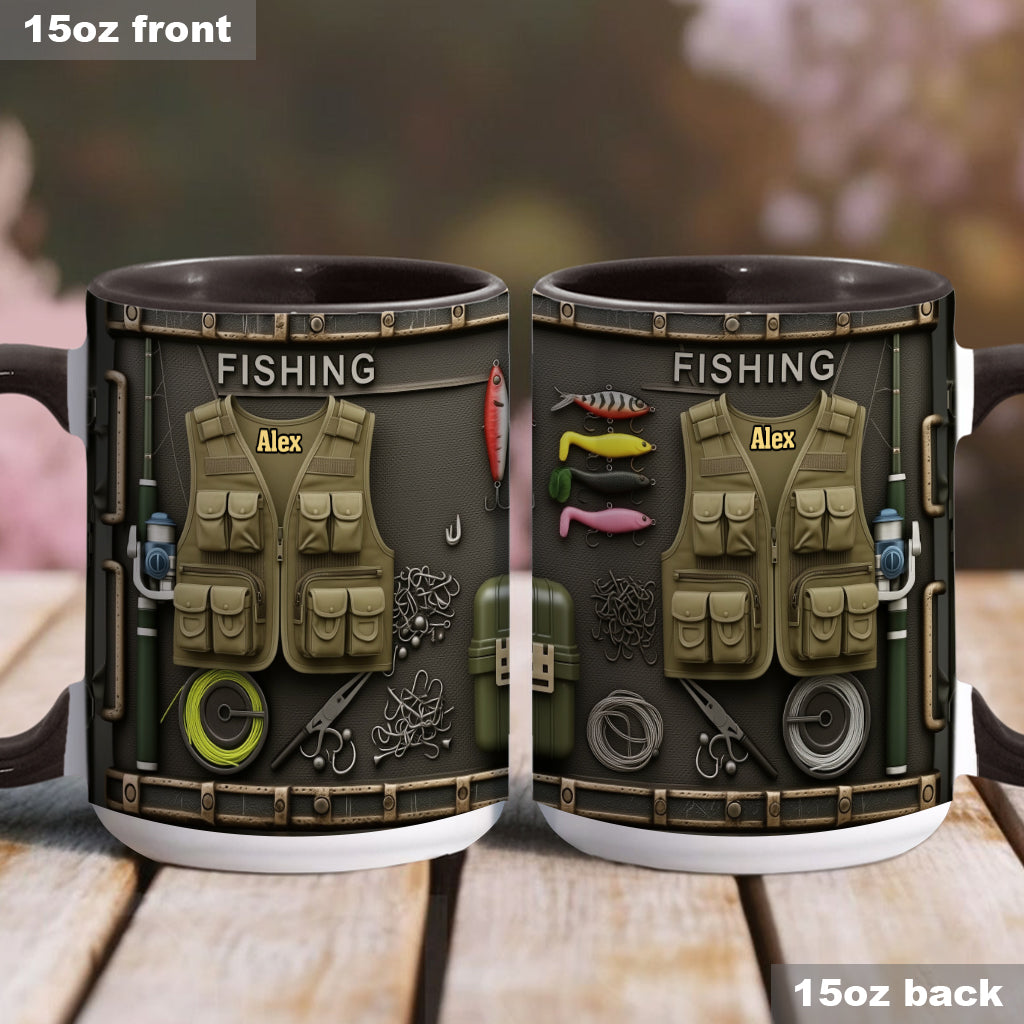 Mug personnalisé « Passionné de pêche »