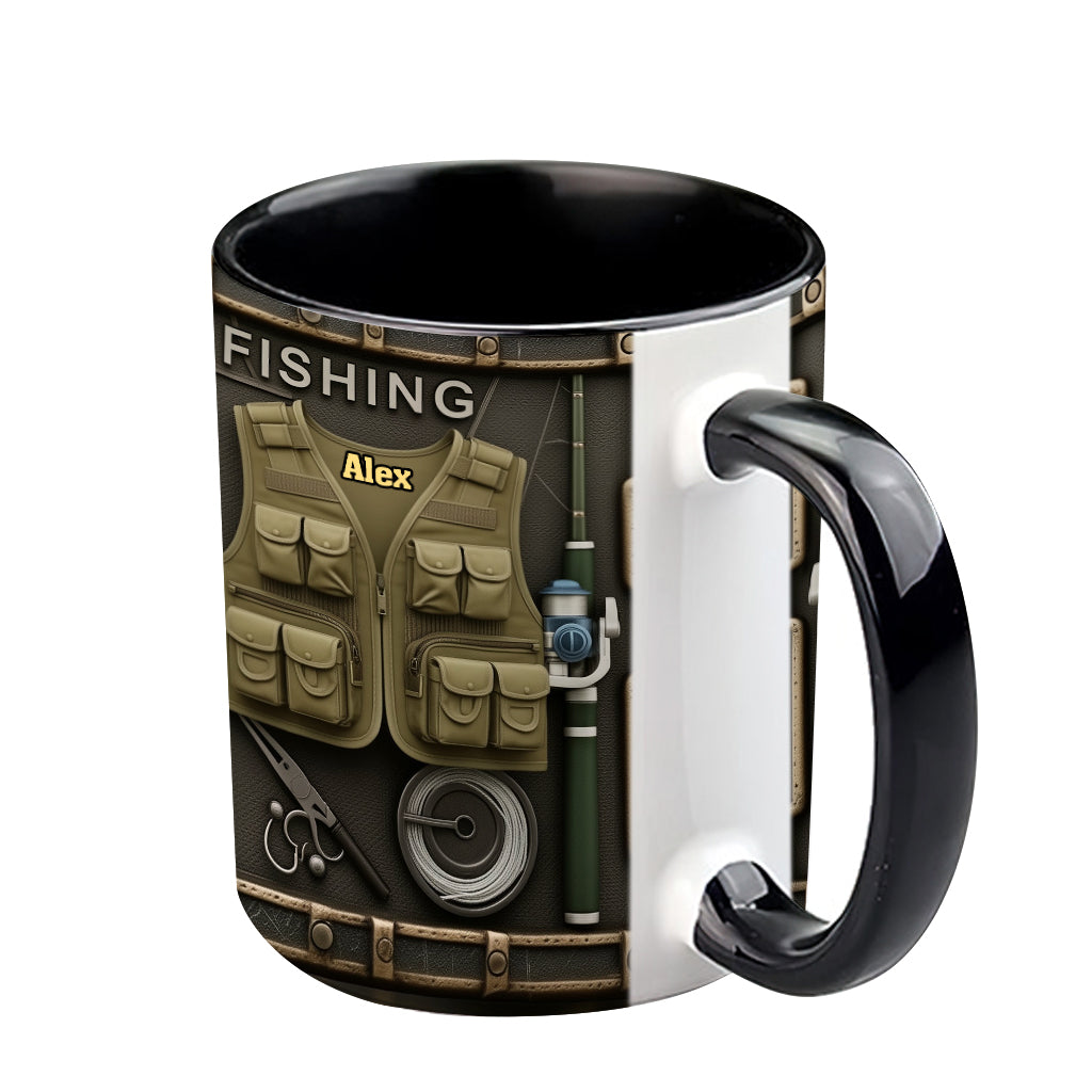 Mug personnalisé « Passionné de pêche »