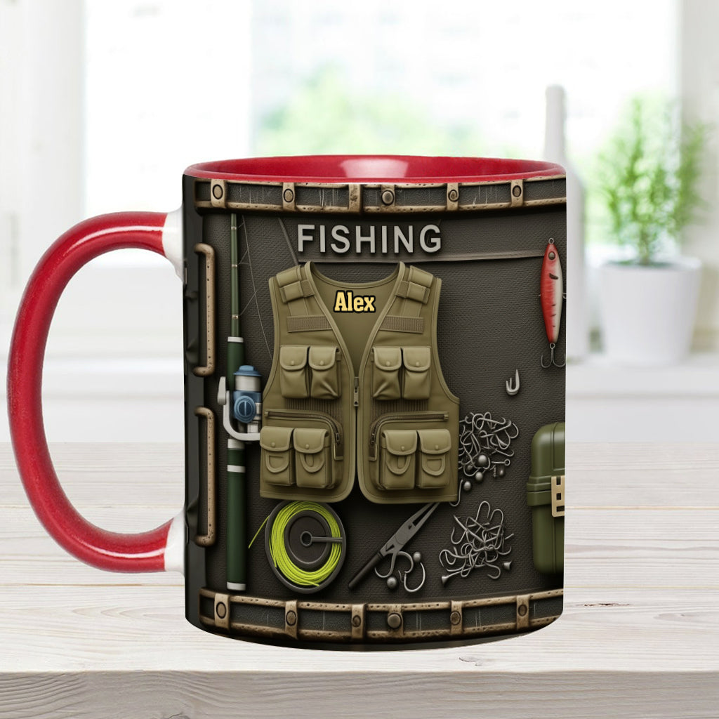 Mug personnalisé « Passionné de pêche »